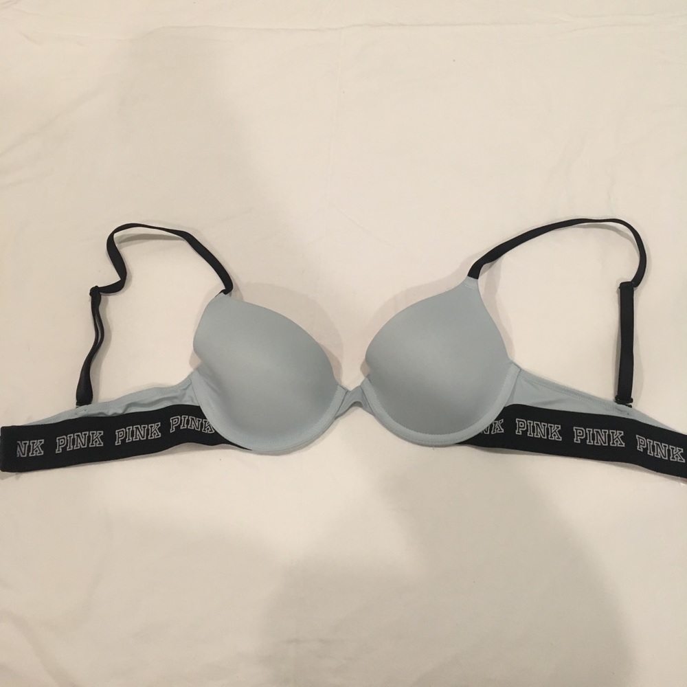 Baby blue bra